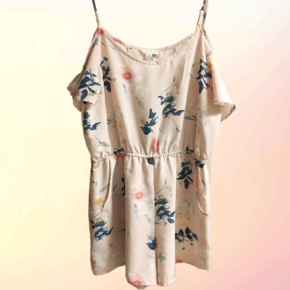 Mine Romper Spaghetti Strap Cold Shoulder …